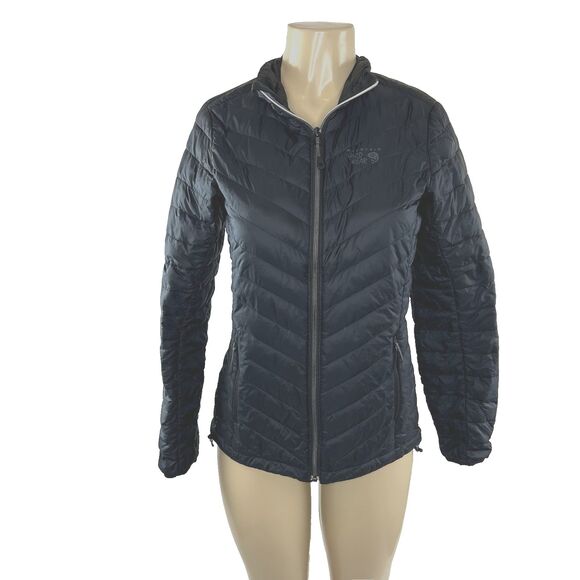 Mountain Hardwear Jacket Womens Size S Black Micro Ratio Q.Shield 650 Down Zip - Picture 2 of 13